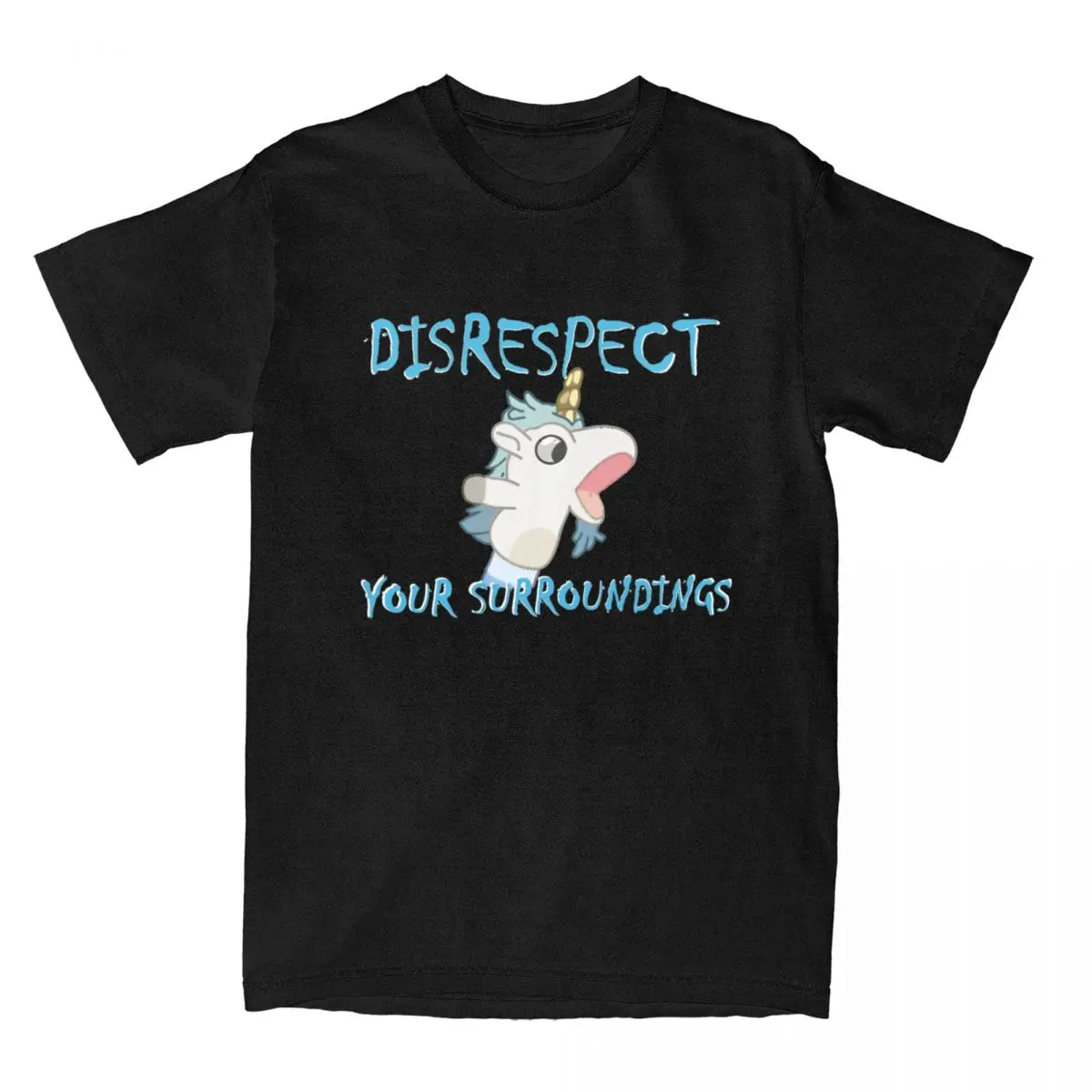 Забавная футболка Blueys Unicorse Disrespect Your Surroundings, топы с короткими рукавами для женщин и мужчин, хлопковая одежда больших размеров с круглым вырезом
Забавная футболка Blueys Unicorse Disrespect Your Surroundings, топы с короткими рукавами для женщин и мужчин, хлопковая одежда больших размеров с круглым вырезом