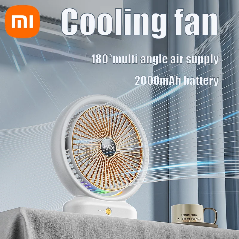 Настольный фонарь Xiaomi, электрический вентилятор с циркуляцией воздуха, 2000 мАч, беспроводной портативный вентилятор с циркуляцией воздуха, настольный вентилятор с воздушным охлаждением
Настольный фонарь Xiaomi, электрический вентилятор с циркуляцией воздуха, 2000 мАч, беспроводной портативный вентилятор с циркуляцией воздуха, настольный вентилятор с воздушным охлаждением