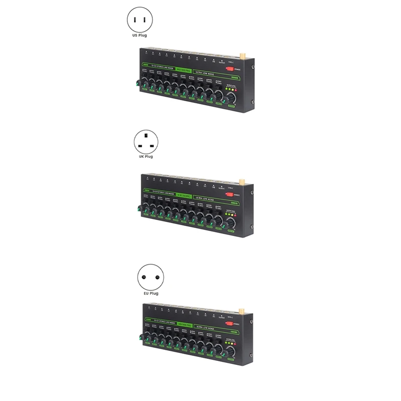 Профессиональный аудиомикшер, 10-канальный стереомикшер с RGB-подсветкой и сверхнизким уровнем шума, 5 В постоянного тока, простота в эксплуатации, британская вилка
Профессиональный аудиомикшер, 10-канальный стереомикшер с RGB-подсветкой и сверхнизким уровнем шума, 5 В постоянного тока, простота в эксплуатации, британская вилка