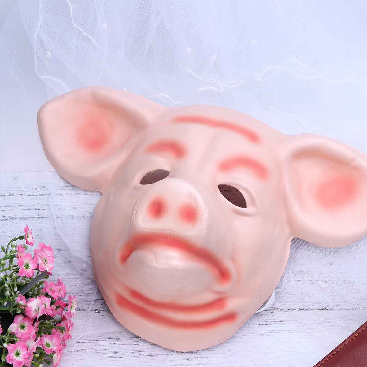 1PC Animal Mask Halloween Mask Fancy Emulsion Dress Party Props Animal Cover for Men and Women (Pig)
1PC Animal Mask Halloween Mask Fancy Emulsion Dress Party Props Animal Cover for Men and Women (Pig)