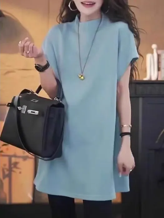 Свободная летняя футболка средней длины больших размеров, женская уличная футболка из полиэстера и волокна ort Sve round Ne Casual Faion
Свободная летняя футболка средней длины больших размеров, женская уличная футболка из полиэстера и волокна ort Sve round Ne Casual Faion