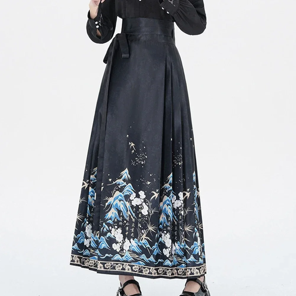 Women Skirt Elegant High Waist Horse Face Skirt Polyester Regular Traditional Hanfu Suit Chinese Style Non Stretch
Women Skirt Elegant High Waist Horse Face Skirt Polyester Regular Traditional Hanfu Suit Chinese Style Non Stretch