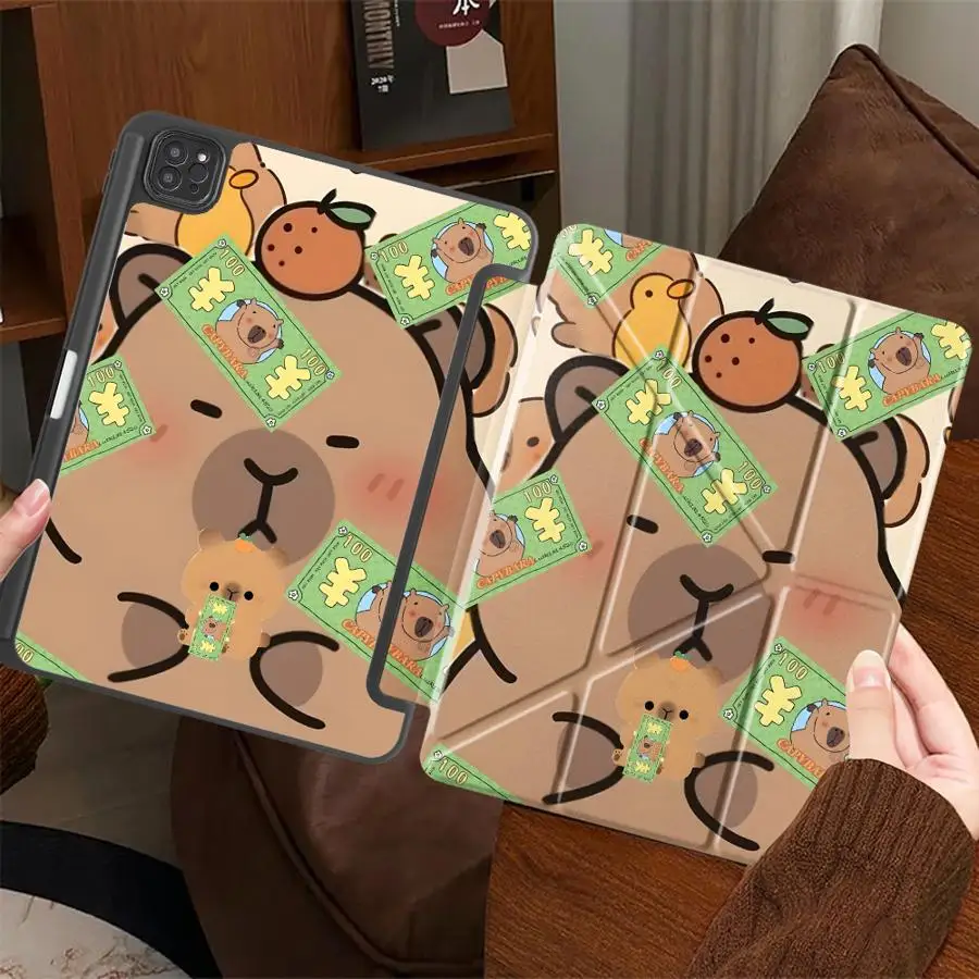 Capybara Holder Cover Tablet Case For iPad Pro 2025 Air 4 5 M3 M2 1 2 M4 11inch Mini 6 7 Pro 11th 10th 9th 8th 7th
Capybara Holder Cover Tablet Case For iPad Pro 2025 Air 4 5 M3 M2 1 2 M4 11inch Mini 6 7 Pro 11th 10th 9th 8th 7th