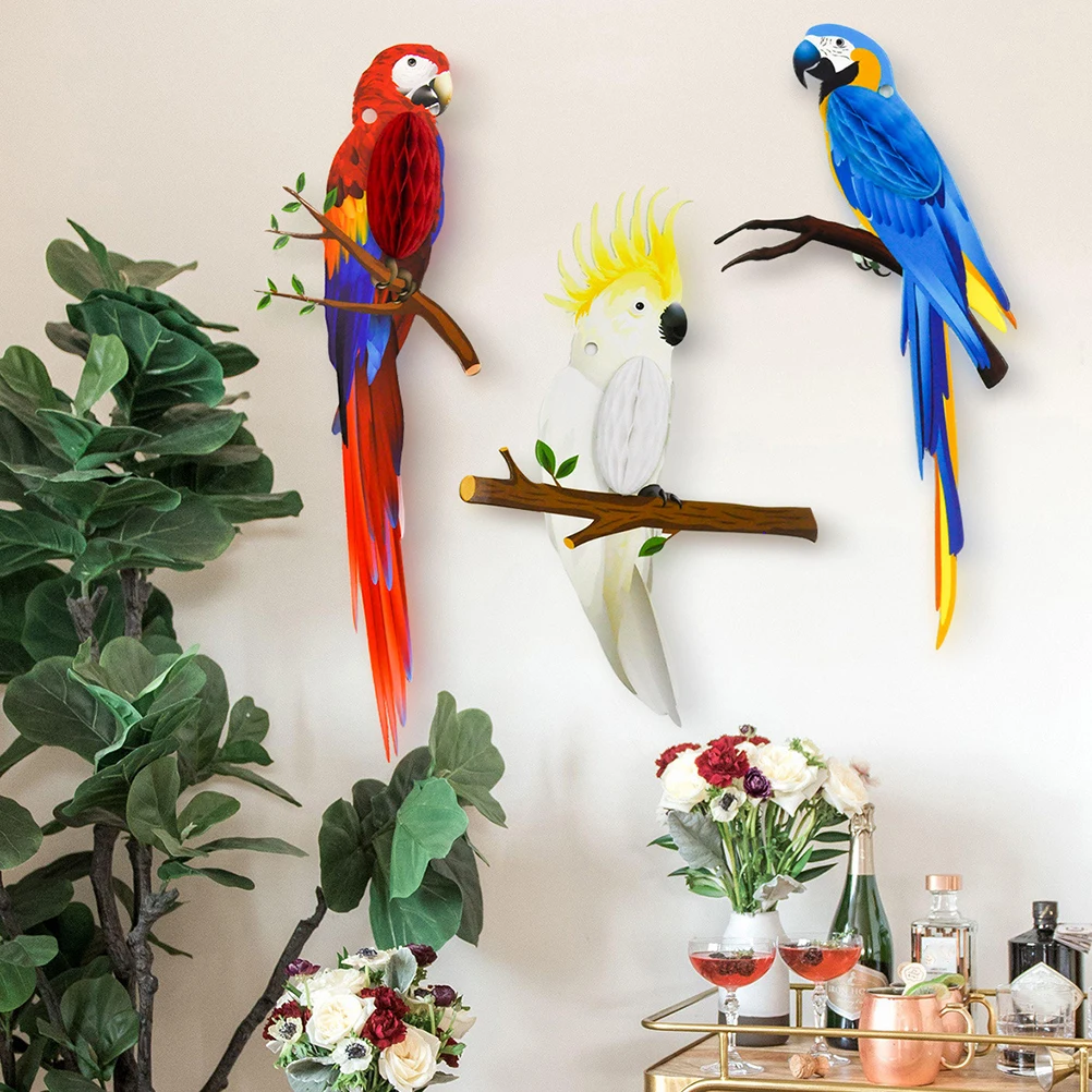 3 Pcs Animal Paper Hanging Decorations Parrot Honeycomb Party Supplies Tropical Birds Garland Sturdy Waterproof
3 Pcs Animal Paper Hanging Decorations Parrot Honeycomb Party Supplies Tropical Birds Garland Sturdy Waterproof