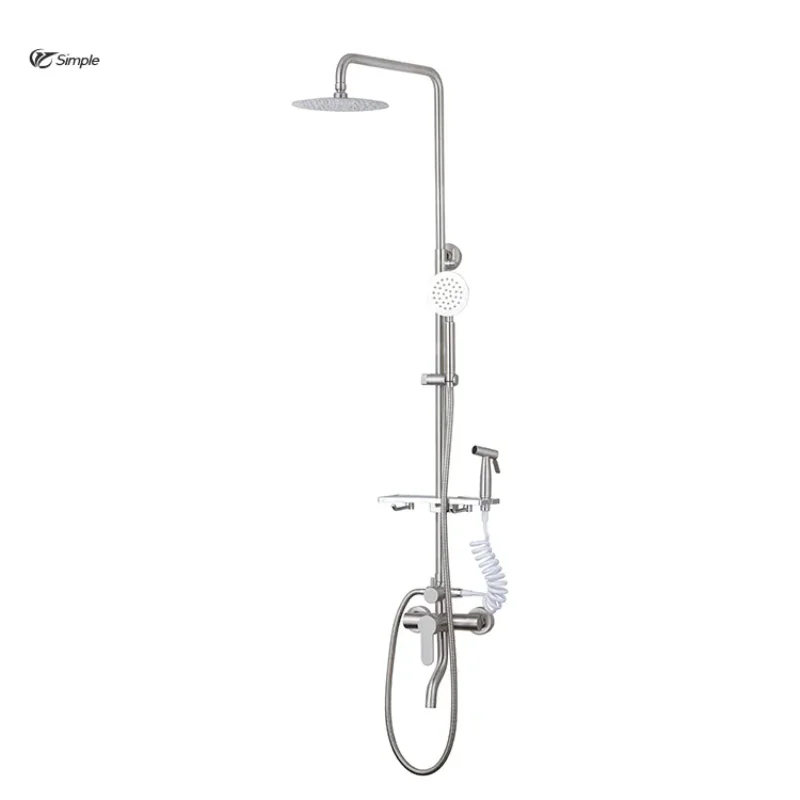 YyhcHigh Quality Wall Mounted Single Handle Bathroom Brass Body Chrome Finished Shower Head Shower Set
YyhcHigh Quality Wall Mounted Single Handle Bathroom Brass Body Chrome Finished Shower Head Shower Set