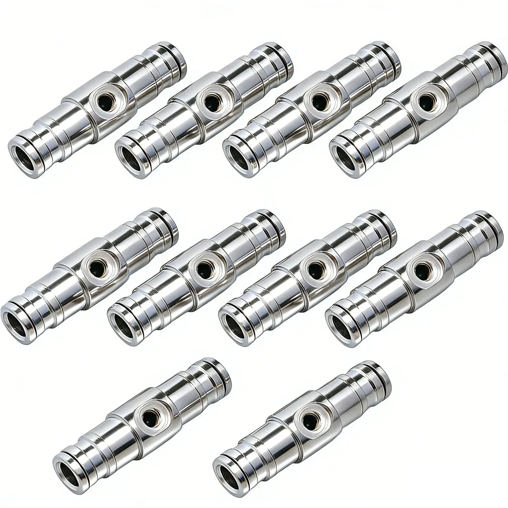 Фитинг-муфта прямая 1/4 дюйма из никелированной латуни для систем туманообразования высокого давления, быстроразъемное соединение Slip Lock
Фитинг-муфта прямая 1/4 дюйма из никелированной латуни для систем туманообразования высокого давления, быстроразъемное соединение Slip Lock