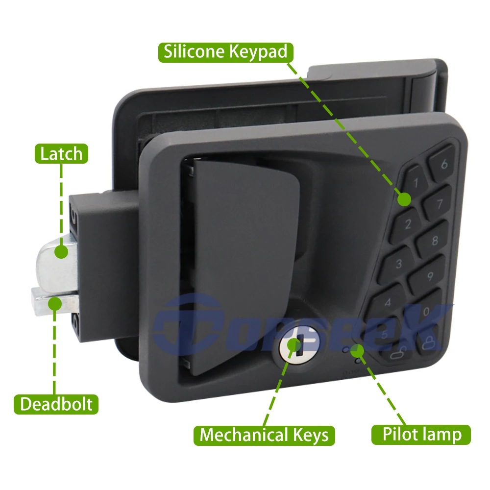 All Metal Waterproof Remote Control Camper Lock RV Door Handle latch Keypad Fob RV Keyless Entry Door Lock for Travel Trailer
All Metal Waterproof Remote Control Camper Lock RV Door Handle latch Keypad Fob RV Keyless Entry Door Lock for Travel Trailer