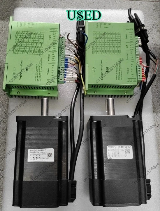 1 set of t86 closed-loop stepper motor driver suit, driver model t86, motor model 86a8ec-1.5m-gj
1 set of t86 closed-loop stepper motor driver suit, driver model t86, motor model 86a8ec-1.5m-gj