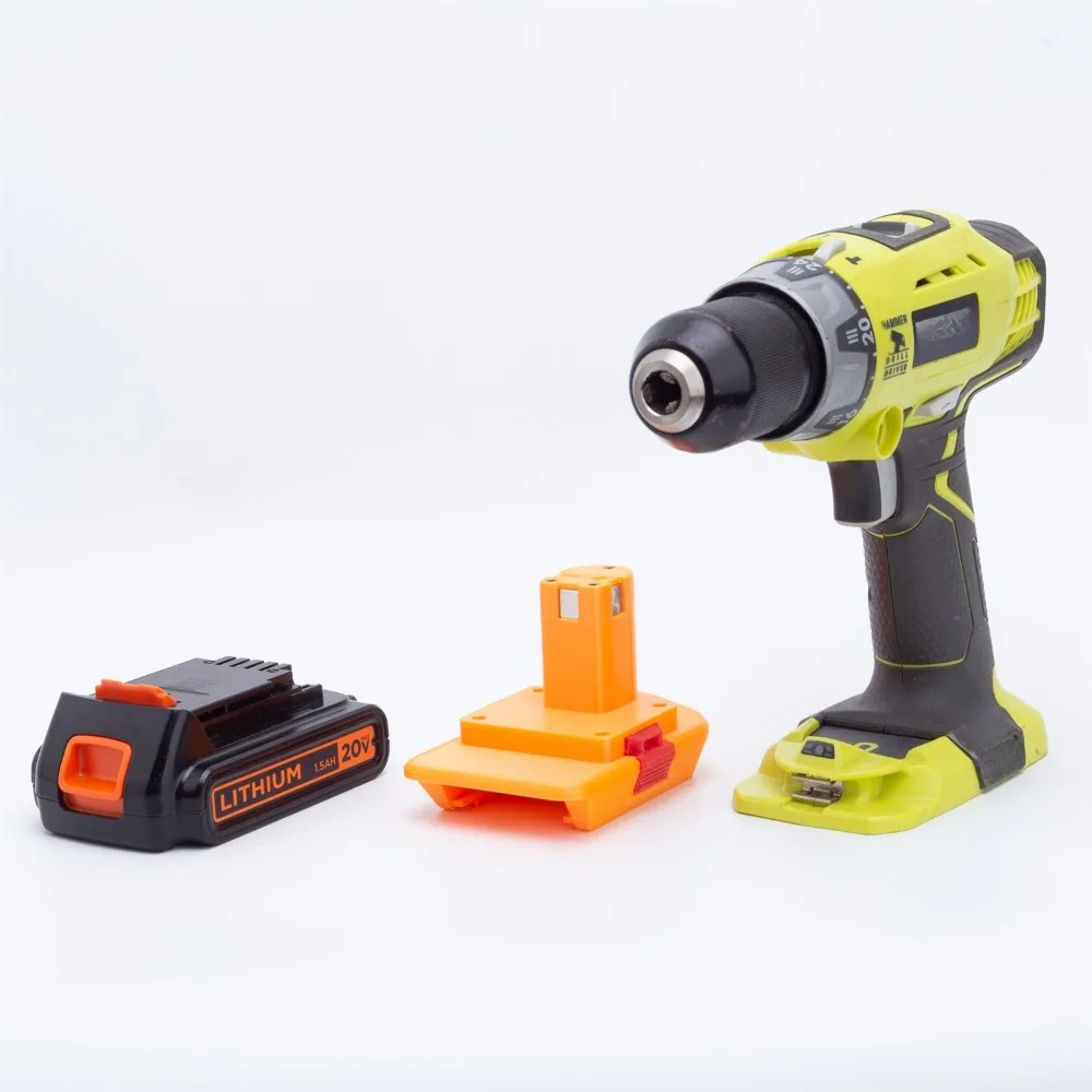 Battery Adapter for BLACK+DECKER 20V Series Lithium Battery To Ryobi ONE+ 18V Series Cordless Power Tools(Only Adapter)
Battery Adapter for BLACK+DECKER 20V Series Lithium Battery To Ryobi ONE+ 18V Series Cordless Power Tools(Only Adapter)