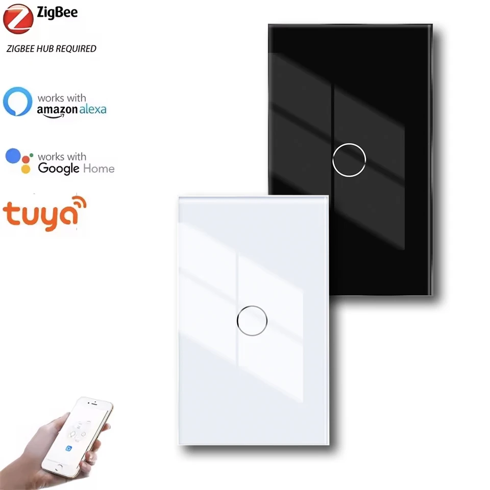 Умный выключатель света Zigbee Tuya, умная жизнь с Alexa Google Home, настенный сенсорный 1/2/3Gang, стеклянная панель, умный дом
Умный выключатель света Zigbee Tuya, умная жизнь с Alexa Google Home, настенный сенсорный 1/2/3Gang, стеклянная панель, умный дом