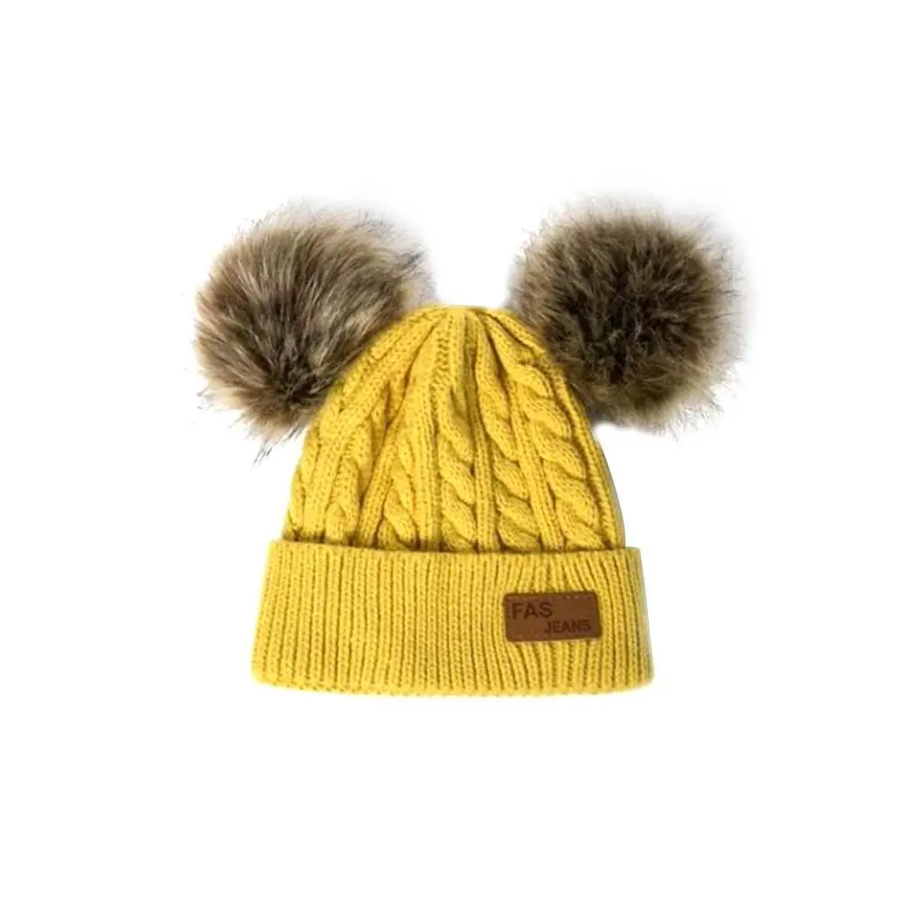 Double Ball Warm Girl Winter For Boy Pom Knitted For Kids Yarn Fashion Children Soft Kids Hat Hat Winter
Double Ball Warm Girl Winter For Boy Pom Knitted For Kids Yarn Fashion Children Soft Kids Hat Hat Winter