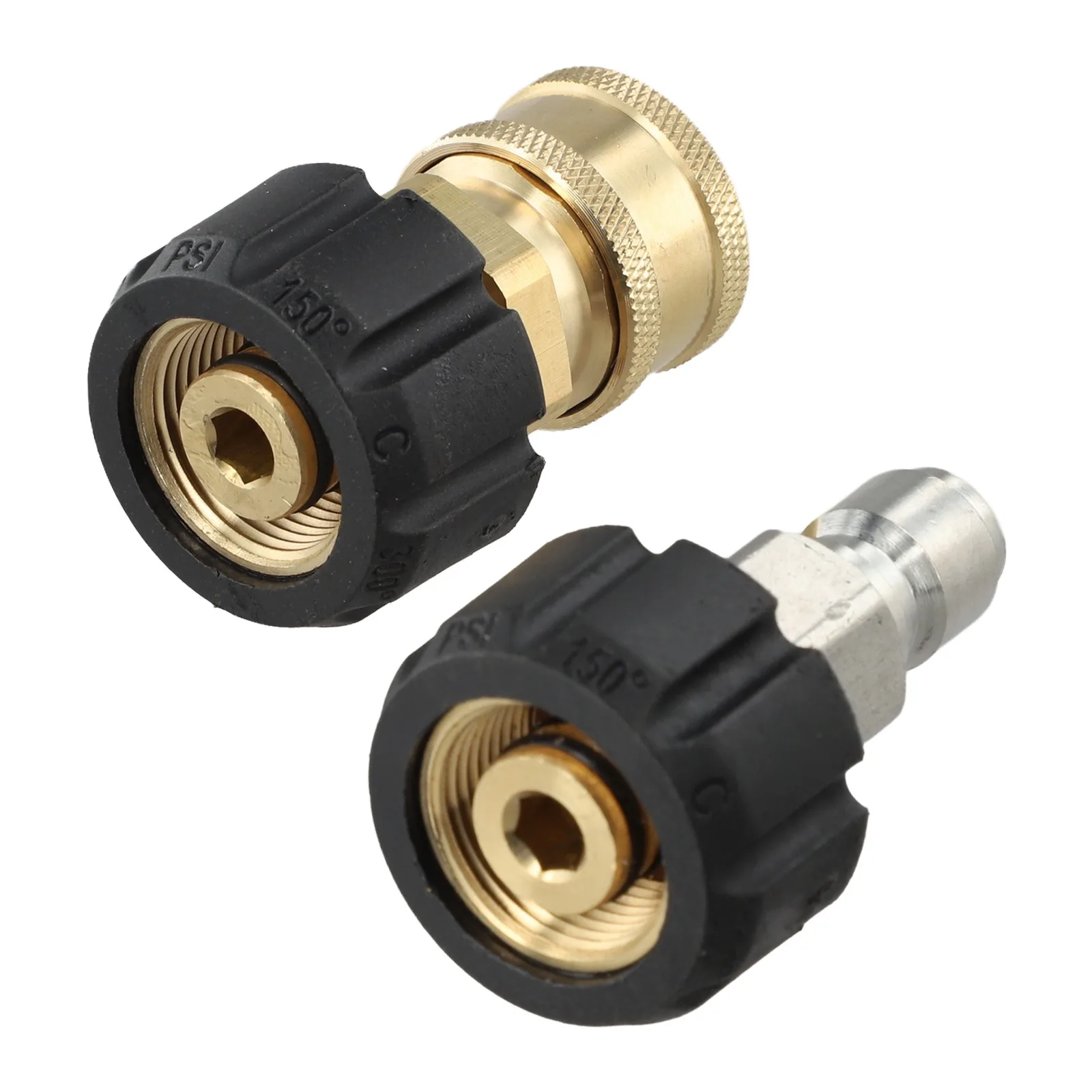 2PCS 1/4-Inch Set M22-14 Core Pressure Washer Quick Connect Fitting Pressure Washer Hose Adapter Washer Quick Release Connector
2PCS 1/4-Inch Set M22-14 Core Pressure Washer Quick Connect Fitting Pressure Washer Hose Adapter Washer Quick Release Connector