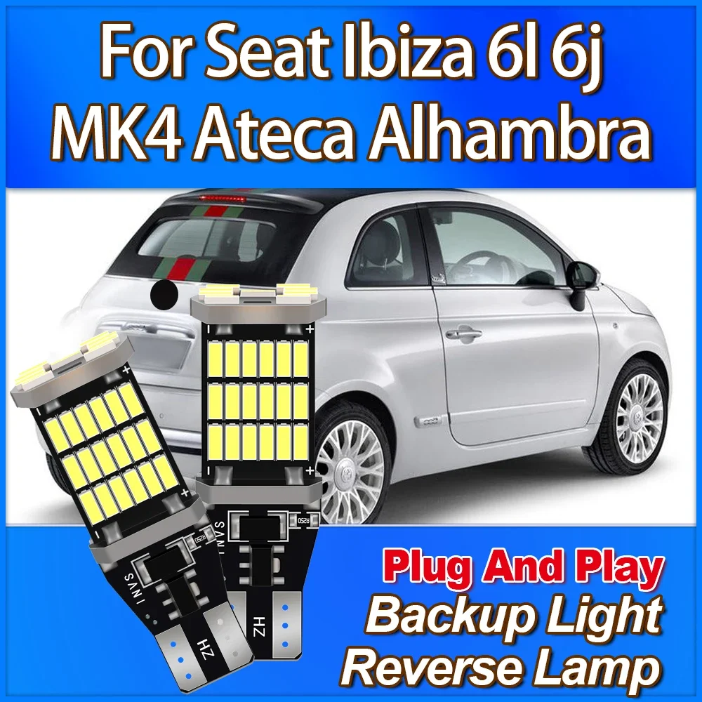 2PCS T15 W16W LED Backup Light 3400LM CSP Chip Reverse Lamp Bulbs 12V Canbus No Error For Seat Ibiza 6l 6j MK4 Ateca Alhambra
2PCS T15 W16W LED Backup Light 3400LM CSP Chip Reverse Lamp Bulbs 12V Canbus No Error For Seat Ibiza 6l 6j MK4 Ateca Alhambra