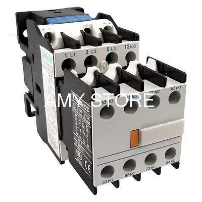 220 Volts Coil LC1D18 AC Contactor LA1DN22 2NO 2NC Auxiliary Contact Block Combo
220 Volts Coil LC1D18 AC Contactor LA1DN22 2NO 2NC Auxiliary Contact Block Combo