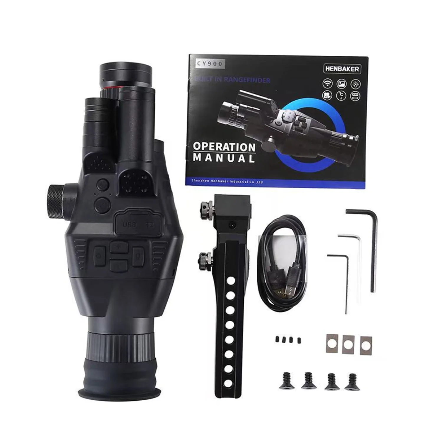 CY900 HD Night Vision Device 3-1000m Rangefinder Laser Lock Ballistic Calc Wi-Fi Sync 3.1" Display + 64GB Card
CY900 HD Night Vision Device 3-1000m Rangefinder Laser Lock Ballistic Calc Wi-Fi Sync 3.1" Display + 64GB Card