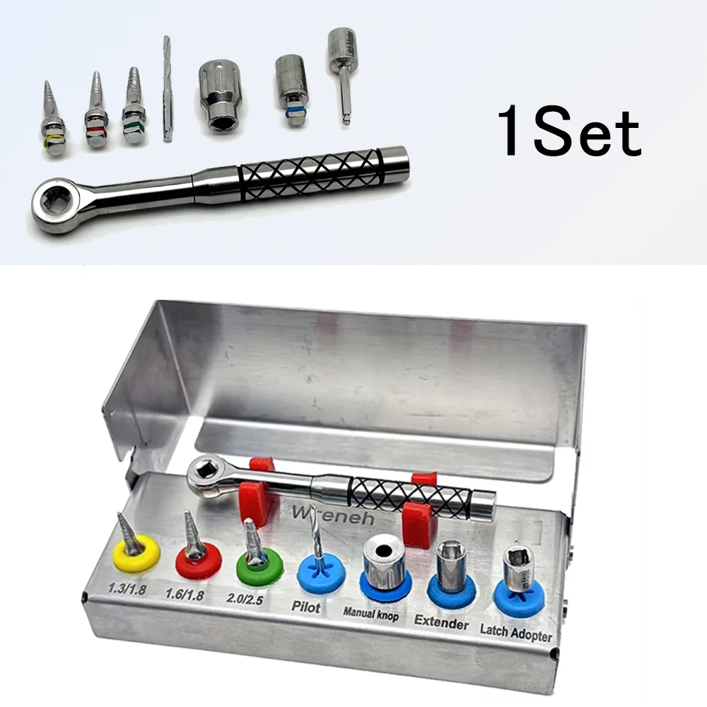 Dental Implant Removal Kit Bone Expander SOS Tools Remove Broken Fixtures Efficiently with Ratchet Wrench Comprehensive
Dental Implant Removal Kit Bone Expander SOS Tools Remove Broken Fixtures Efficiently with Ratchet Wrench Comprehensive