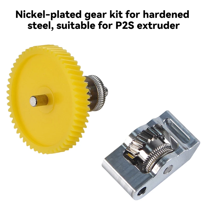 Nickel-Plated Hardened Steel Extruder Gear – Wear-Resistant Drive Gear for P2S 3D Printer, High Precision
Nickel-Plated Hardened Steel Extruder Gear – Wear-Resistant Drive Gear for P2S 3D Printer, High Precision