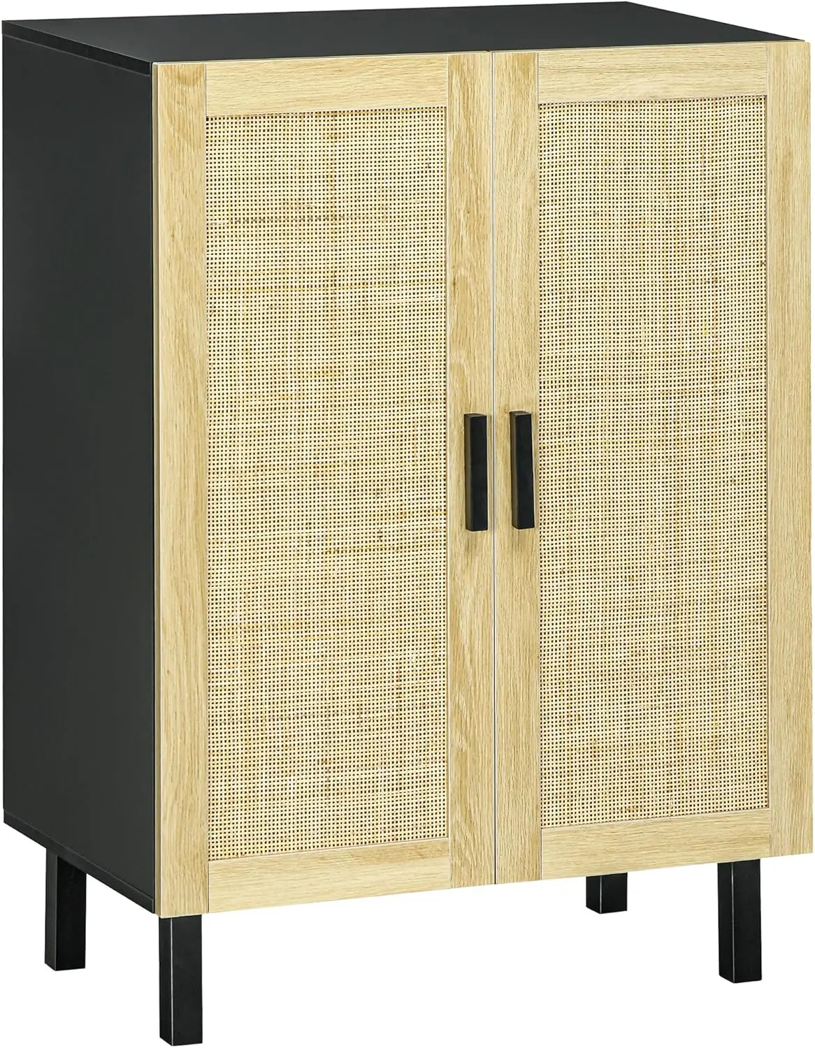 Sideboard Buffet, Kitchen Cabinet, Coffee Bar With 2 Rattan Doors And Adjustable Shelves, Bla And Natural
Sideboard Buffet, Kitchen Cabinet, Coffee Bar With 2 Rattan Doors And Adjustable Shelves, Bla And Natural