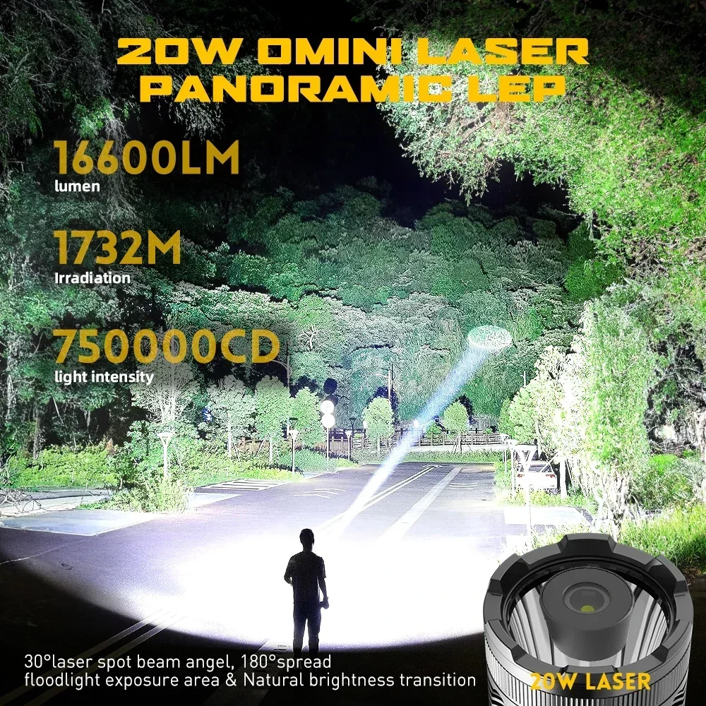 YYHCIP68 High-end White Laser LEP Tactical Flashlight Laser 9200Lm Rechargeable Battery
YYHCIP68 High-end White Laser LEP Tactical Flashlight Laser 9200Lm Rechargeable Battery