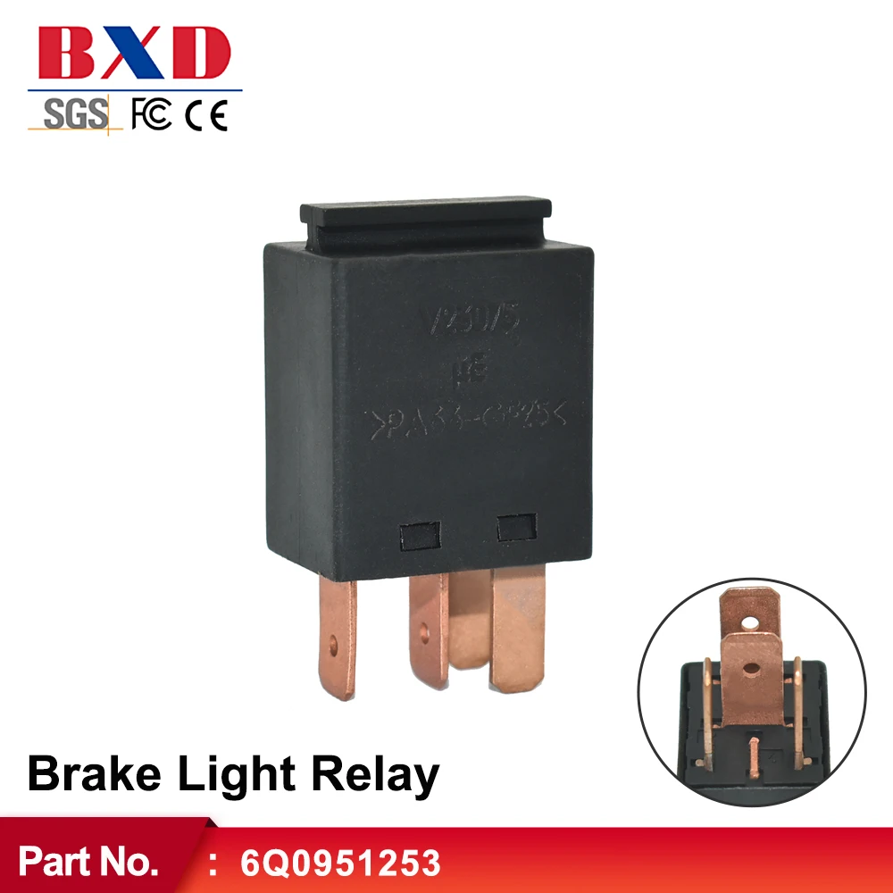 Brake Light Relay 6Q0951253 For Volkswagen Caddy 2008-2011, Passat 2009-2015, Polo 2005-2008 Car Accessories
Brake Light Relay 6Q0951253 For Volkswagen Caddy 2008-2011, Passat 2009-2015, Polo 2005-2008 Car Accessories