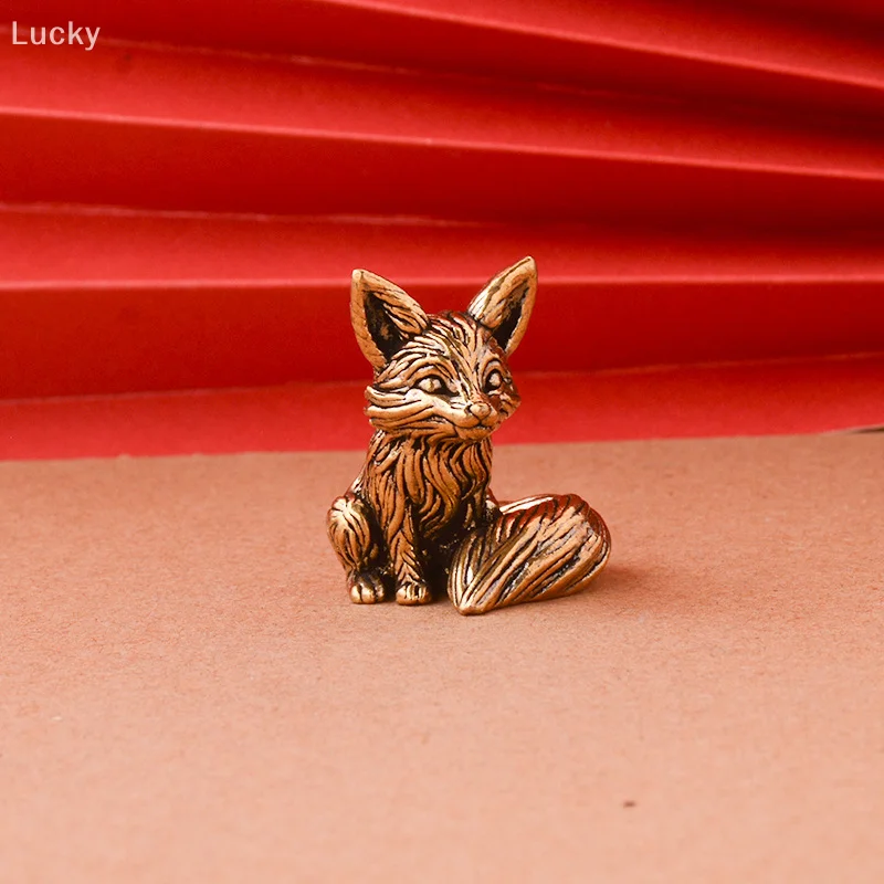 Brass Fox Statue Cute Fox Miniature Figurines Desk Ornament Decoration Accessories Copper Animal Sculpture Home Decor Crafts
Brass Fox Statue Cute Fox Miniature Figurines Desk Ornament Decoration Accessories Copper Animal Sculpture Home Decor Crafts