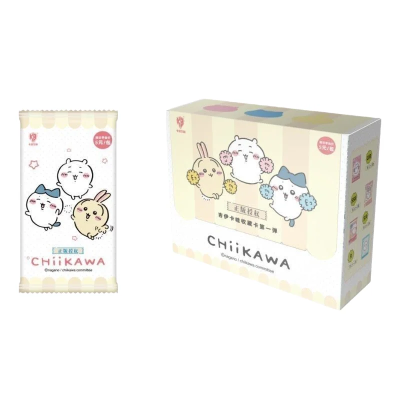 Chiikawa Official Collectible Trading Cards Booster Box - First Wave Kawaii Hachiware Usagi Cute Character Holo Foil Cards
Chiikawa Official Collectible Trading Cards Booster Box - First Wave Kawaii Hachiware Usagi Cute Character Holo Foil Cards