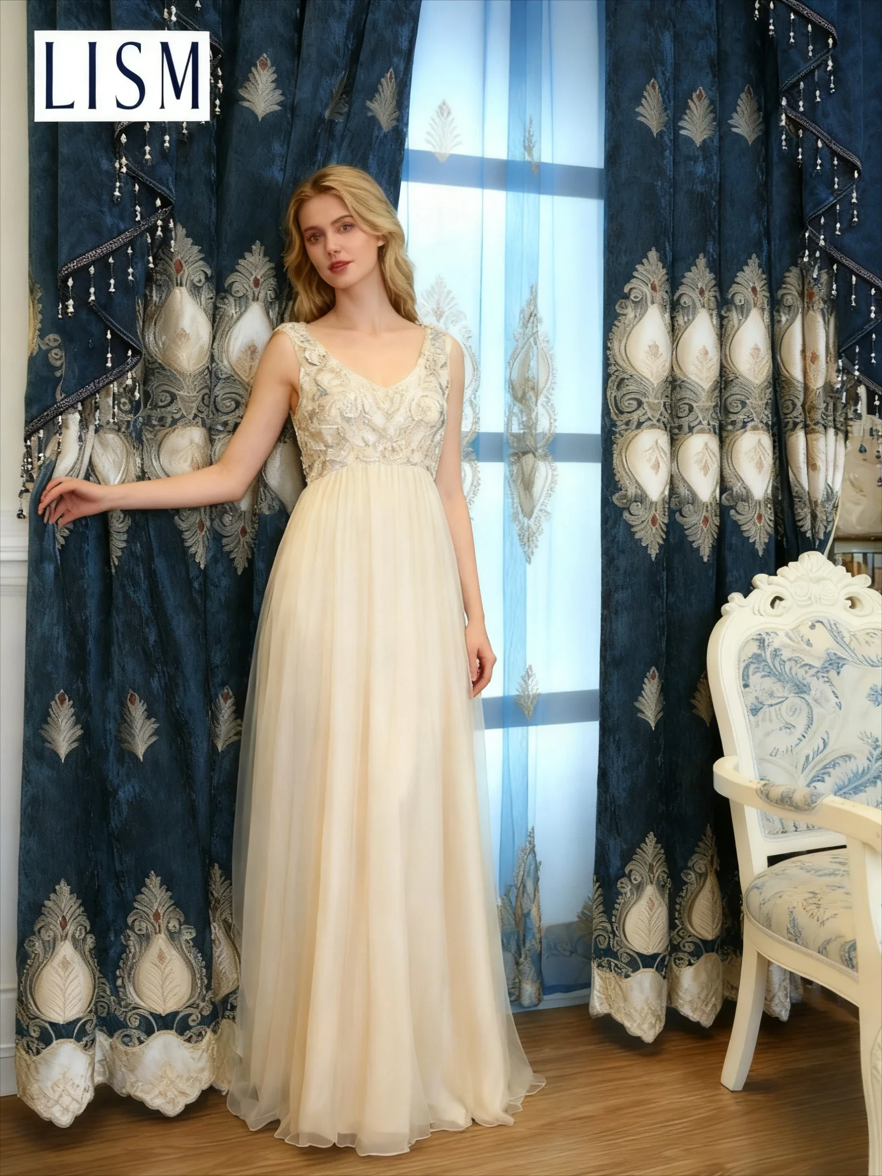 European Luxury Atmosphere New Style Embroidery Chenille Cloth Floor-to-ceiling Window Curtains for Living Dining Room Bedroom
European Luxury Atmosphere New Style Embroidery Chenille Cloth Floor-to-ceiling Window Curtains for Living Dining Room Bedroom