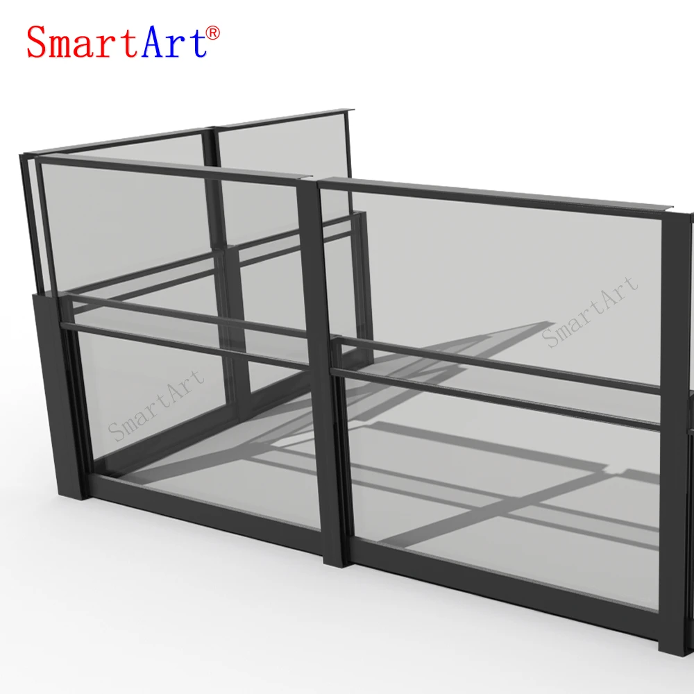Smartart Manuel Sliding Railing System Aluminum Retractable Windbreaker Sliding Glass Fence Balustrade for Restaurants
Smartart Manuel Sliding Railing System Aluminum Retractable Windbreaker Sliding Glass Fence Balustrade for Restaurants