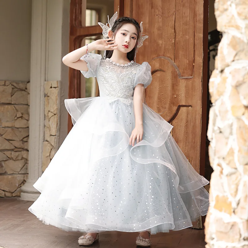 Girls' Formal Dress Birthday Princess Dress Little Host 2025 Spring and Autumn Forest Style Elegant Flower Girl Wedding Dress Pi
Girls' Formal Dress Birthday Princess Dress Little Host 2025 Spring and Autumn Forest Style Elegant Flower Girl Wedding Dress Pi