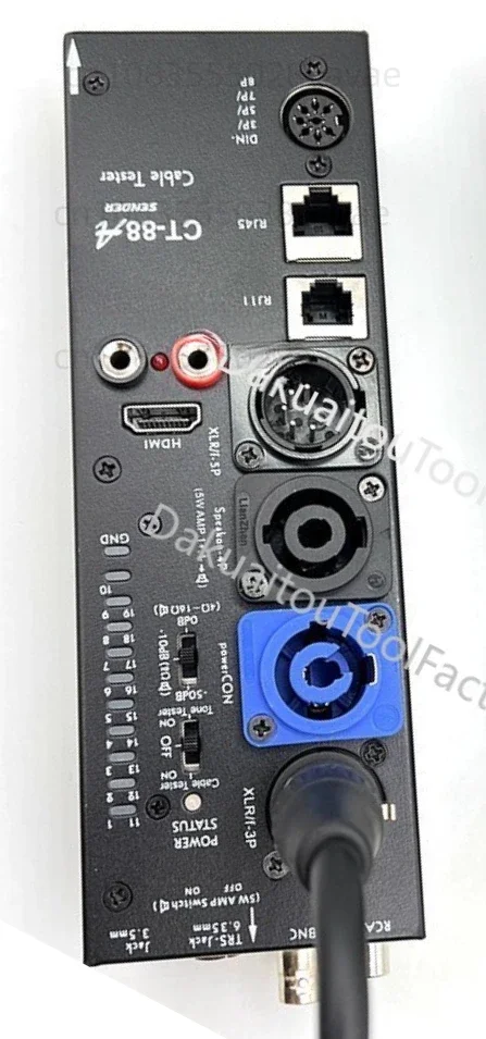 Separate multifunctional line tester CT-88, XLR signal line tester, HDMI automatic audio side line tester,
Separate multifunctional line tester CT-88, XLR signal line tester, HDMI automatic audio side line tester,