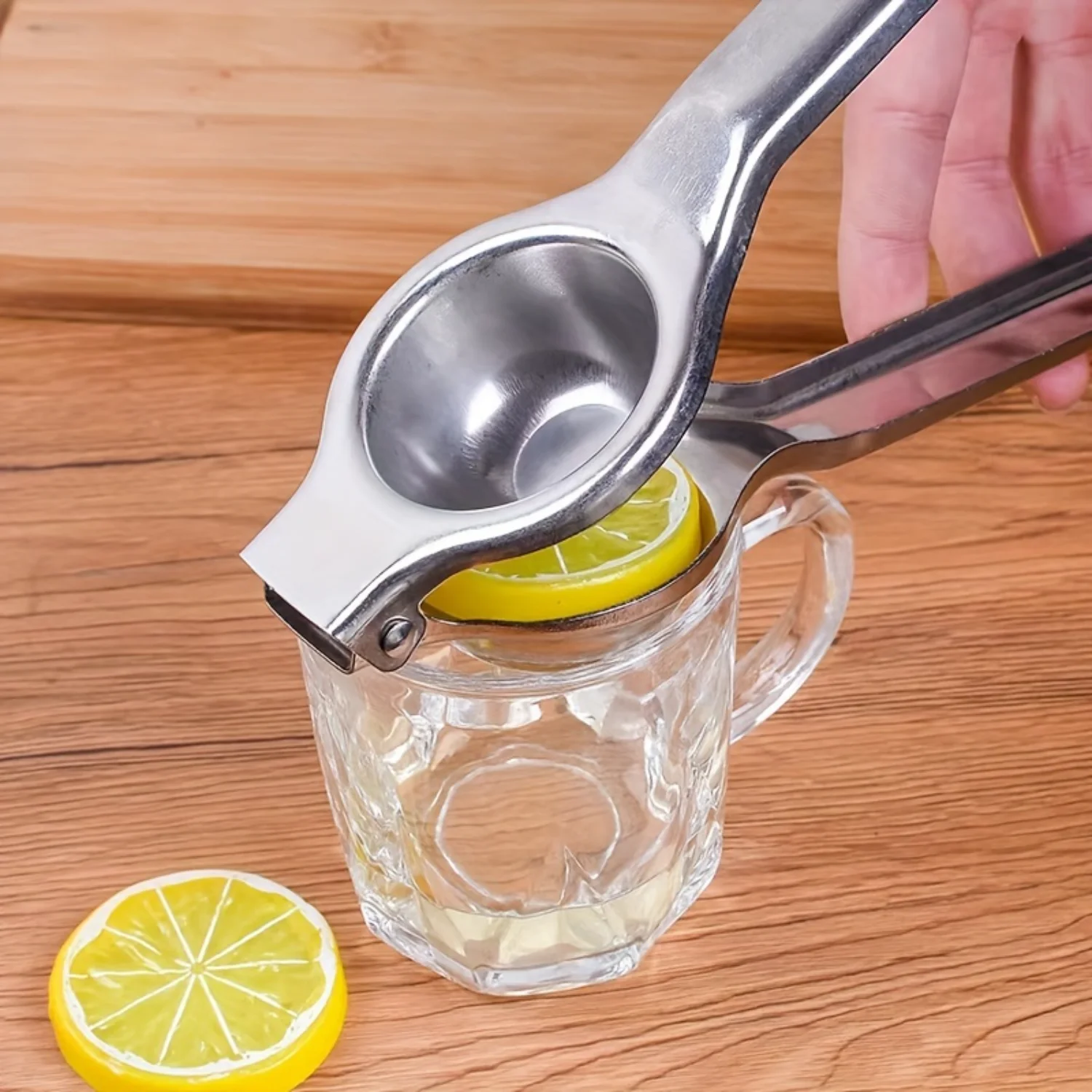 Stainless Steel Citrus Juicer - Lemon & Orange Squeezer - Easy-Clean Kitchen Gadget
Stainless Steel Citrus Juicer - Lemon & Orange Squeezer - Easy-Clean Kitchen Gadget