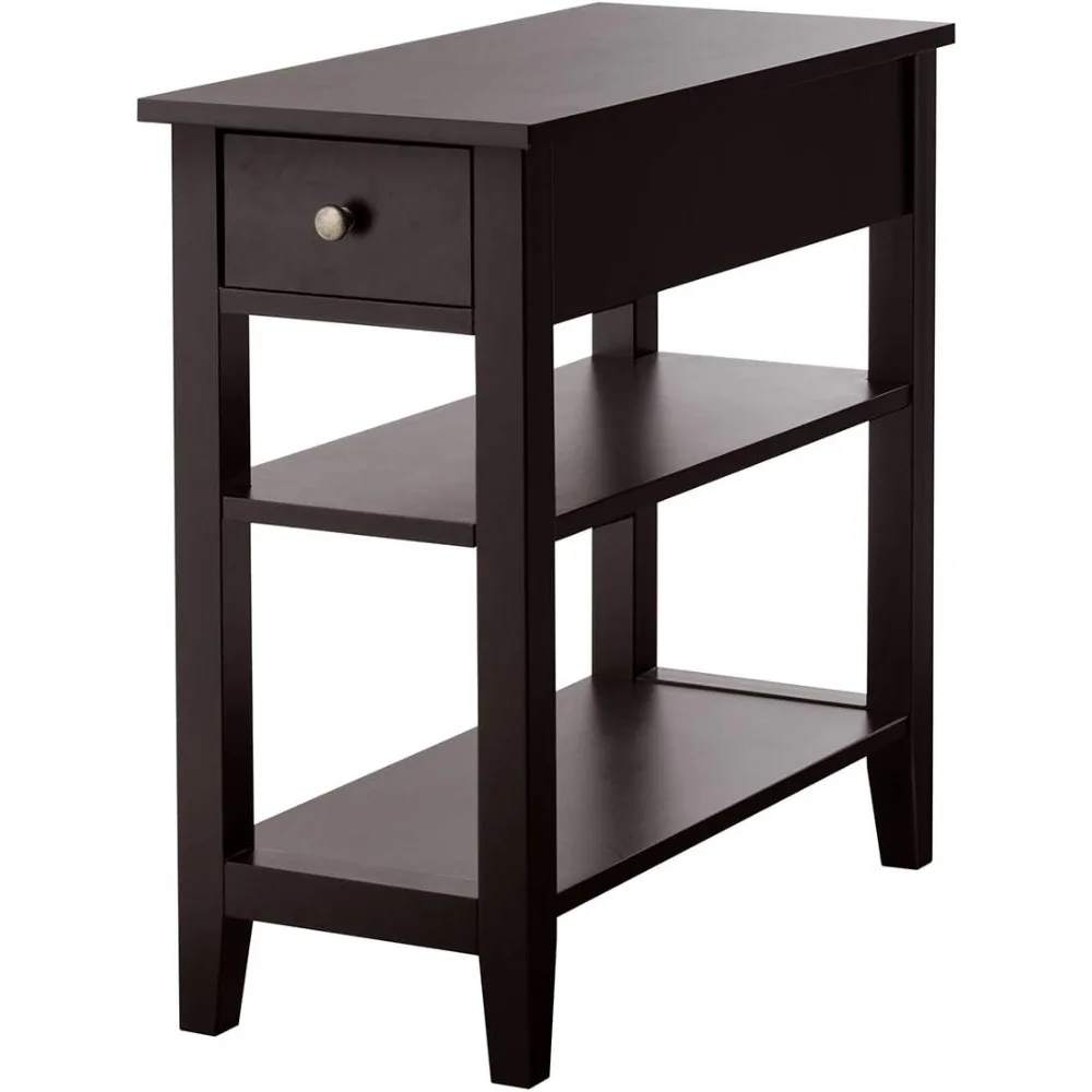Narrow End Table, Small Side Table with Drawer and Shelf, Wood Accent Sofa Table, Skinny Nightstand for Small Space
Narrow End Table, Small Side Table with Drawer and Shelf, Wood Accent Sofa Table, Skinny Nightstand for Small Space