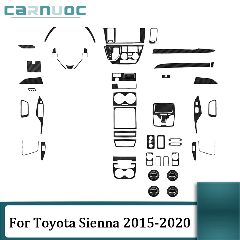 For Toyota Sienna 2015 2016 2017 2018 2019 2020 Carbon Fiber Black Decorative Stickers Car Interior Parts Styling Accessories
For Toyota Sienna 2015 2016 2017 2018 2019 2020 Carbon Fiber Black Decorative Stickers Car Interior Parts Styling Accessories