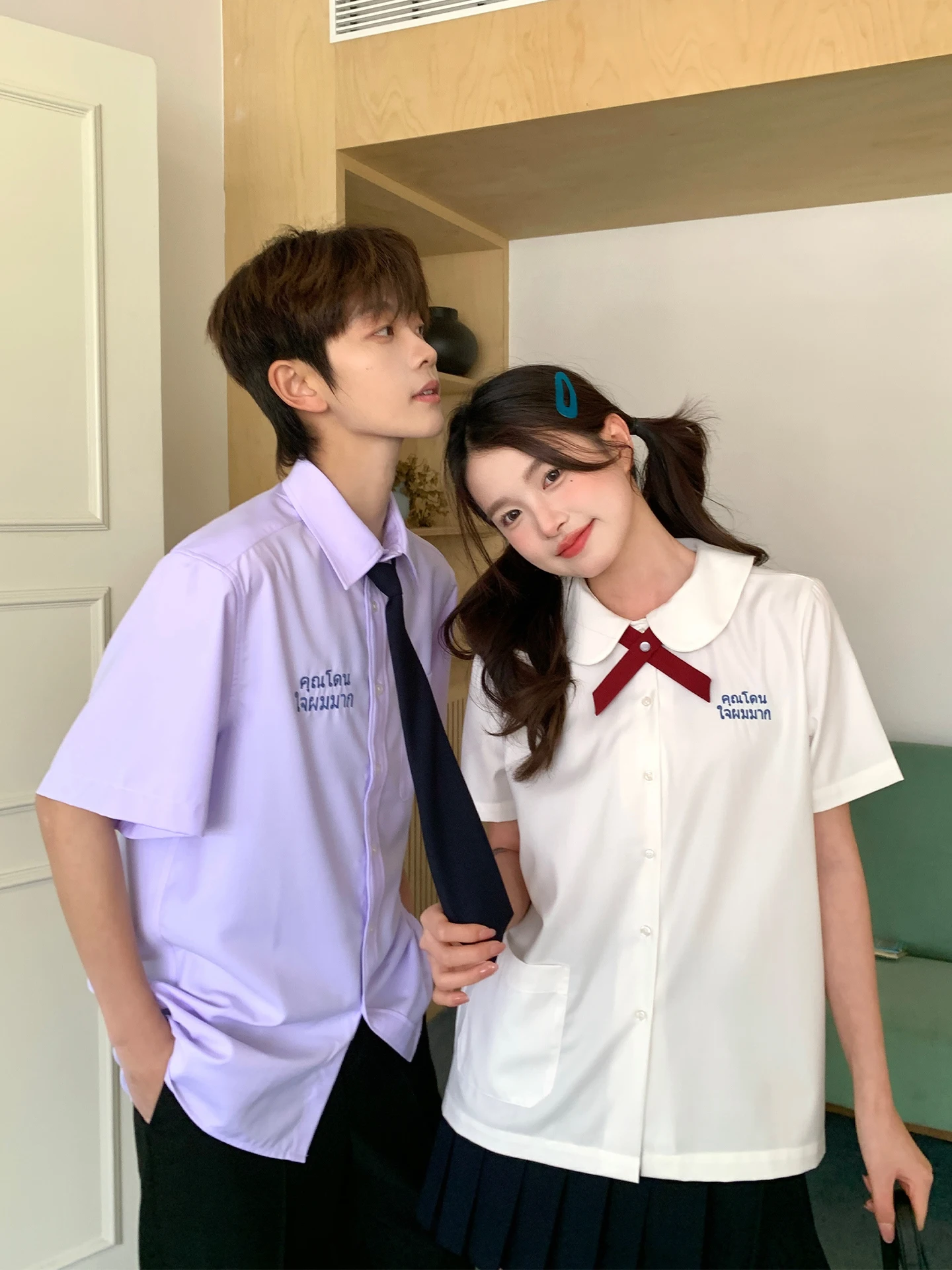 Tokyo Annual Record JK Uniform Graduation Season Thai Style School Uniform Summer College Style Short Sleeve Shirt Couple Set
Tokyo Annual Record JK Uniform Graduation Season Thai Style School Uniform Summer College Style Short Sleeve Shirt Couple Set