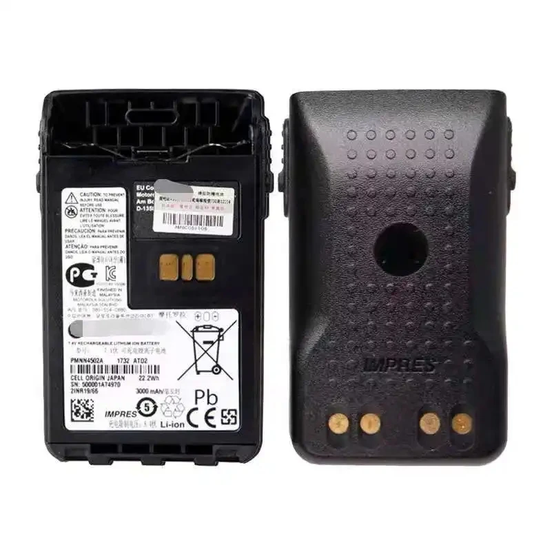 PMNN4502 Батарея двусторонней радиосвязи PMNN4502A PMNN4502 для XiR E8600 XiR E8608 XiRE8668 DP3441 Есть функции IMPRES PMNN4502
PMNN4502 Батарея двусторонней радиосвязи PMNN4502A PMNN4502 для XiR E8600 XiR E8608 XiRE8668 DP3441 Есть функции IMPRES PMNN4502