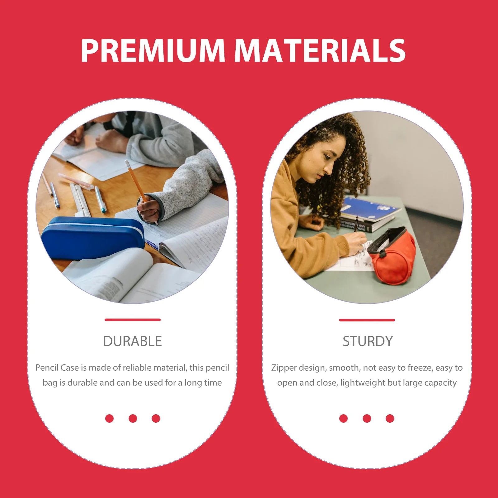 2 Pcs Large Capacity Binder Pencil Case Zipper Design Oxford Cloth Portable Storage Bag for Pens Rulers Notes Office Supplies
2 Pcs Large Capacity Binder Pencil Case Zipper Design Oxford Cloth Portable Storage Bag for Pens Rulers Notes Office Supplies
