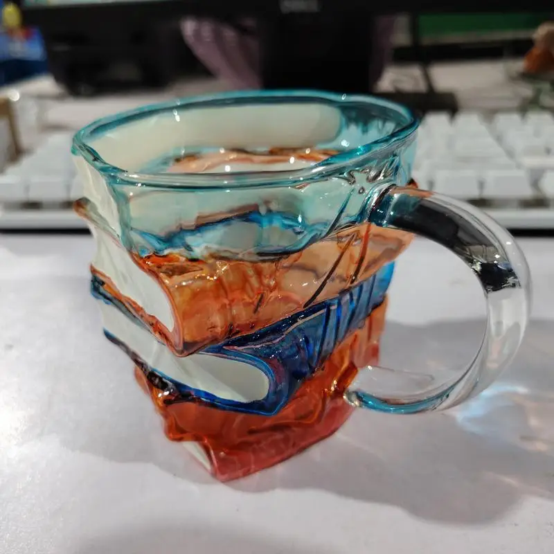 Painted Book Mug, 3D Colored Glass Book Coffee Mug, Novelty Unique Books Stack Coffee Cup, Gifts For Literature Book Lovers
Painted Book Mug, 3D Colored Glass Book Coffee Mug, Novelty Unique Books Stack Coffee Cup, Gifts For Literature Book Lovers