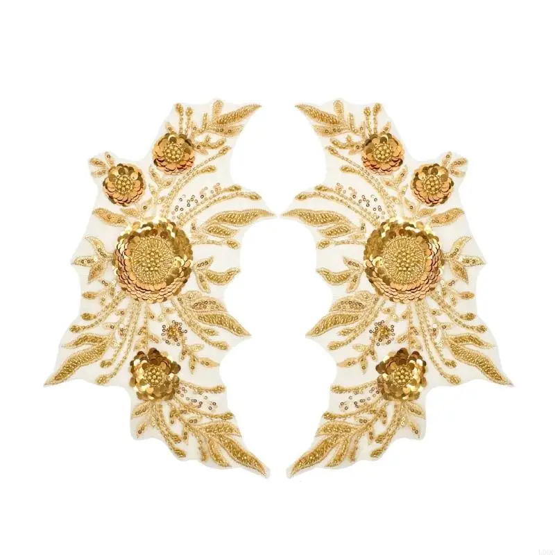 2lots Sewing Sequins Embroidered Patches Cosplay Party Decorative Appliques for Customizing Garments and Accessories
2lots Sewing Sequins Embroidered Patches Cosplay Party Decorative Appliques for Customizing Garments and Accessories