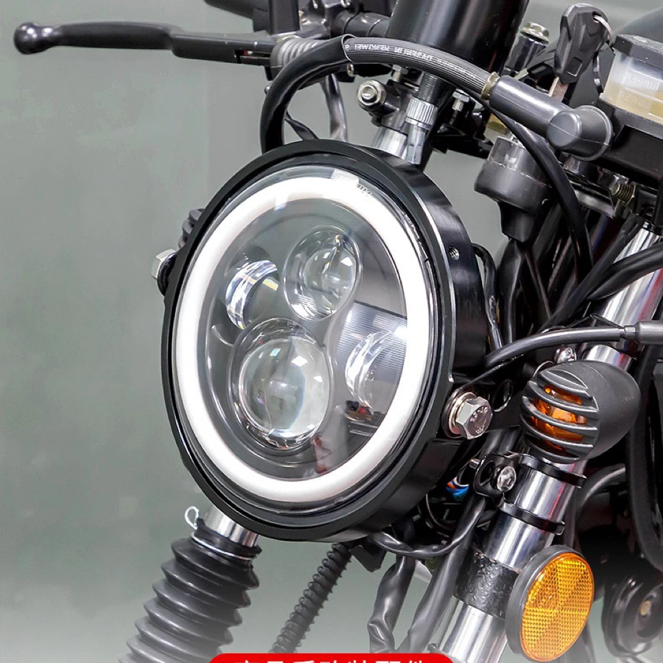 7Inch LED Headlight White Halo Angle Eyes Led H4 Headlamp Hi/Low Turn Signal For Urban 4X4 Suzuki Samurai Jeep Wrangler Off Road
7Inch LED Headlight White Halo Angle Eyes Led H4 Headlamp Hi/Low Turn Signal For Urban 4X4 Suzuki Samurai Jeep Wrangler Off Road