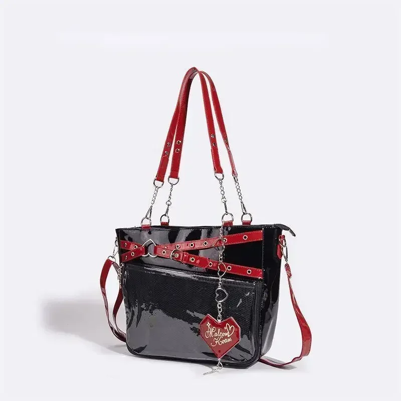 Y2k Aesthetic Underarm Ita Bag Streetwear Girl Transparent Shoulder Bag Heart Shape Chic Chain Handbag DIY Display Crossbody Bag
Y2k Aesthetic Underarm Ita Bag Streetwear Girl Transparent Shoulder Bag Heart Shape Chic Chain Handbag DIY Display Crossbody Bag