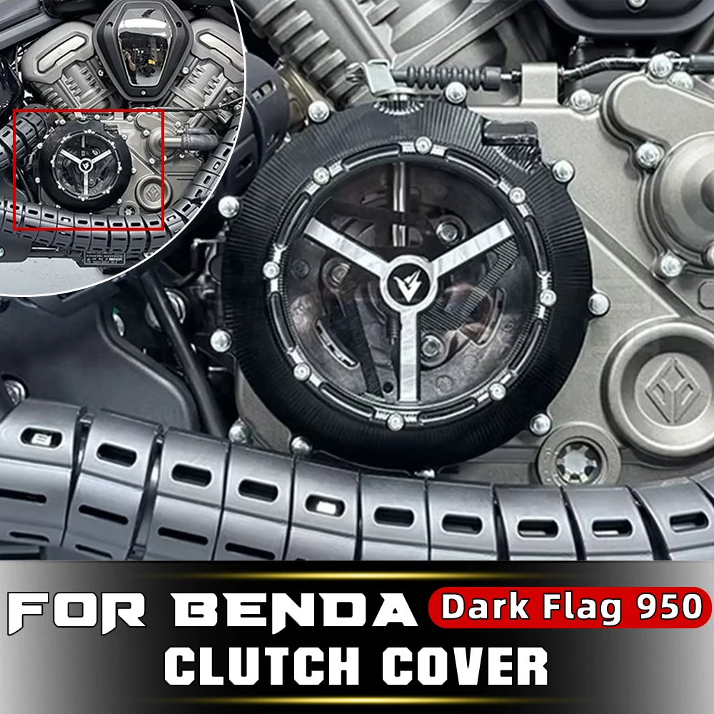 BENDA Dark Flag 950 Transparent Clutch Cover, Retro Clutch Side Cover, CNC Aluminum Non-destructive Direct Fit
BENDA Dark Flag 950 Transparent Clutch Cover, Retro Clutch Side Cover, CNC Aluminum Non-destructive Direct Fit