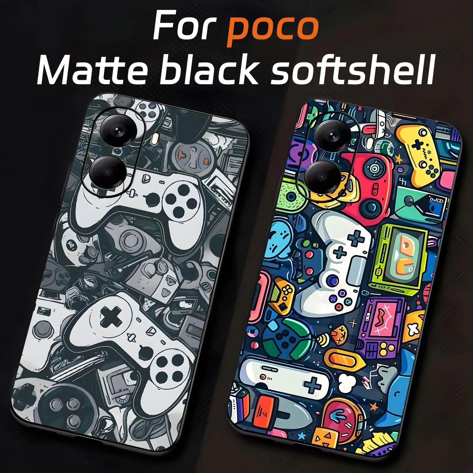 Game Controller Graphic Phone Case For Xiaomi POCO M7 M6 M5 X7 X6 X5 F7 F6 F5 Pro 5G Soft black Shockproof Cover
Game Controller Graphic Phone Case For Xiaomi POCO M7 M6 M5 X7 X6 X5 F7 F6 F5 Pro 5G Soft black Shockproof Cover