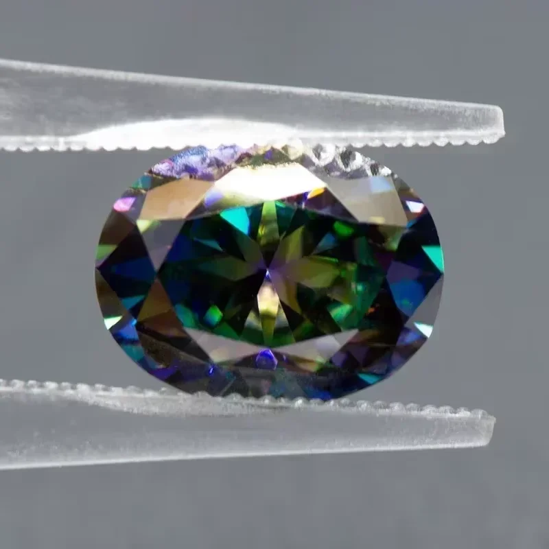 Moissanite Oval Cut Rainbow Green Color VVS1 for Charms Beads with GRA Certificate DIY Jewelry Making Necklace Pendant Materials
Moissanite Oval Cut Rainbow Green Color VVS1 for Charms Beads with GRA Certificate DIY Jewelry Making Necklace Pendant Materials