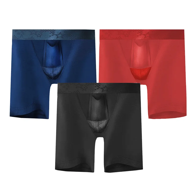 5PCS Men's boxer shorts with bullet-style separation design, preventing leg chafing. These breathable underpants are equipped wi
5PCS Men's boxer shorts with bullet-style separation design, preventing leg chafing. These breathable underpants are equipped wi