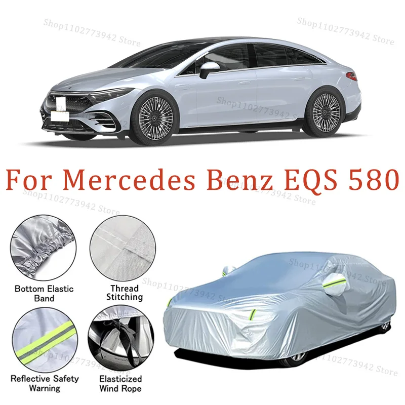 For Mercedes Benz EQS 580 Car Cover Full Covers with Reflective Strip Dustproof UV Scratch-Resistant Sunscreen Protective cover
For Mercedes Benz EQS 580 Car Cover Full Covers with Reflective Strip Dustproof UV Scratch-Resistant Sunscreen Protective cover