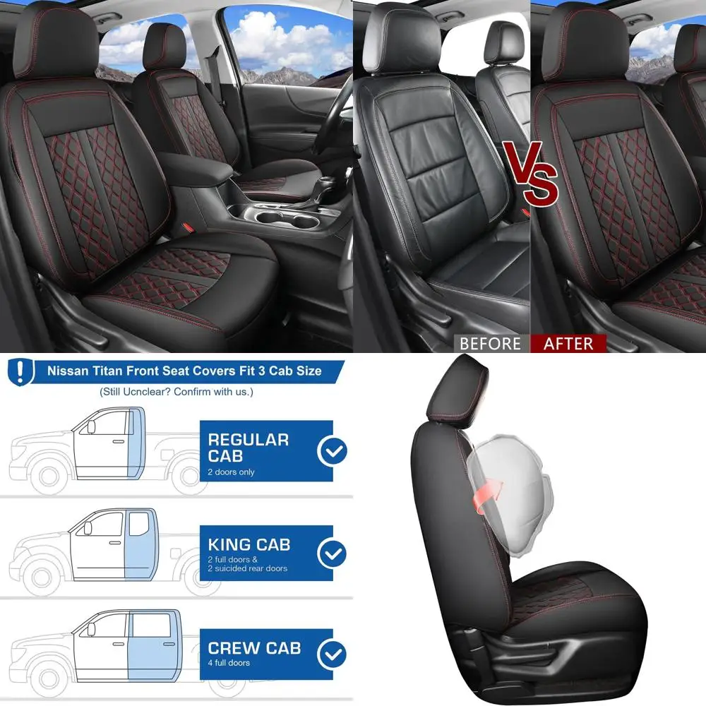 2Pcs Seat Covers for Nissan Titan/Titan XD 2016-2024, Full Coverage Seat Covers for Titan Titan XD SV PRO-4X SL Platinum Reserve
2Pcs Seat Covers for Nissan Titan/Titan XD 2016-2024, Full Coverage Seat Covers for Titan Titan XD SV PRO-4X SL Platinum Reserve