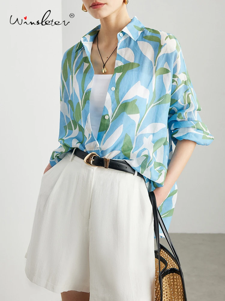 Winsleter-100%Ramie Elegant Shirt, Long Sleeve Lapel Printed, Women Versatile Commuting Lazy Loose Blouse, 2026 Spring T62006CC
Winsleter-100%Ramie Elegant Shirt, Long Sleeve Lapel Printed, Women Versatile Commuting Lazy Loose Blouse, 2026 Spring T62006CC