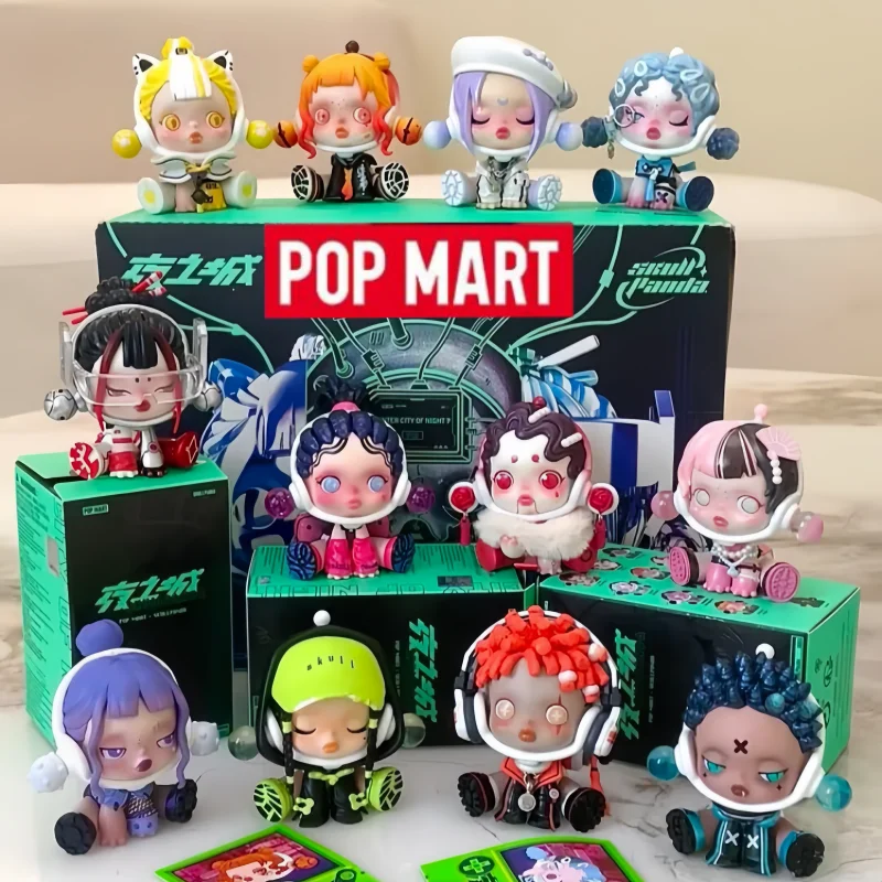 POPMART Genuine Blind Box Skullpanda Night City Series Collectible Figurines Model Cyberpunk Style Desktop Ornaments Toy Gift
POPMART Genuine Blind Box Skullpanda Night City Series Collectible Figurines Model Cyberpunk Style Desktop Ornaments Toy Gift