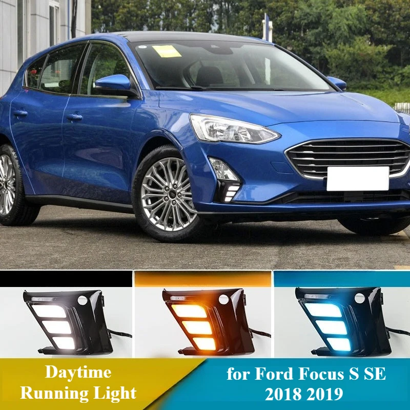 for Ford Focus S SE 2018 2019 Car Led Daytime Running Light Streamer Turn Signal Light Modified Front Fog Light DRL Daylights
for Ford Focus S SE 2018 2019 Car Led Daytime Running Light Streamer Turn Signal Light Modified Front Fog Light DRL Daylights