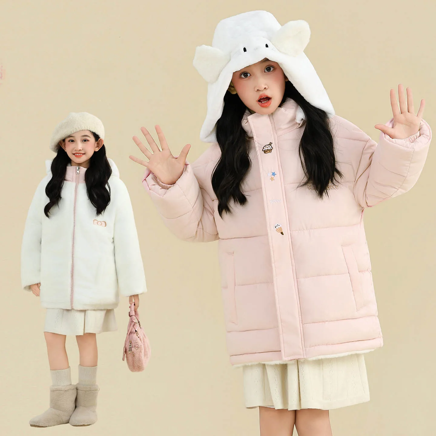 YBFSKID Детская двусторонняя зимняя парка для девочек, розовая толстая теплая верхняя одежда с капюшоном для девочек от 4 до 14 лет, пальто, повседневная повседневная куртка для девочек-подростков
YBFSKID Детская двусторонняя зимняя парка для девочек, розовая толстая теплая верхняя одежда с капюшоном для девочек от 4 до 14 лет, пальто, повседневная повседневная куртка для девочек-подростков